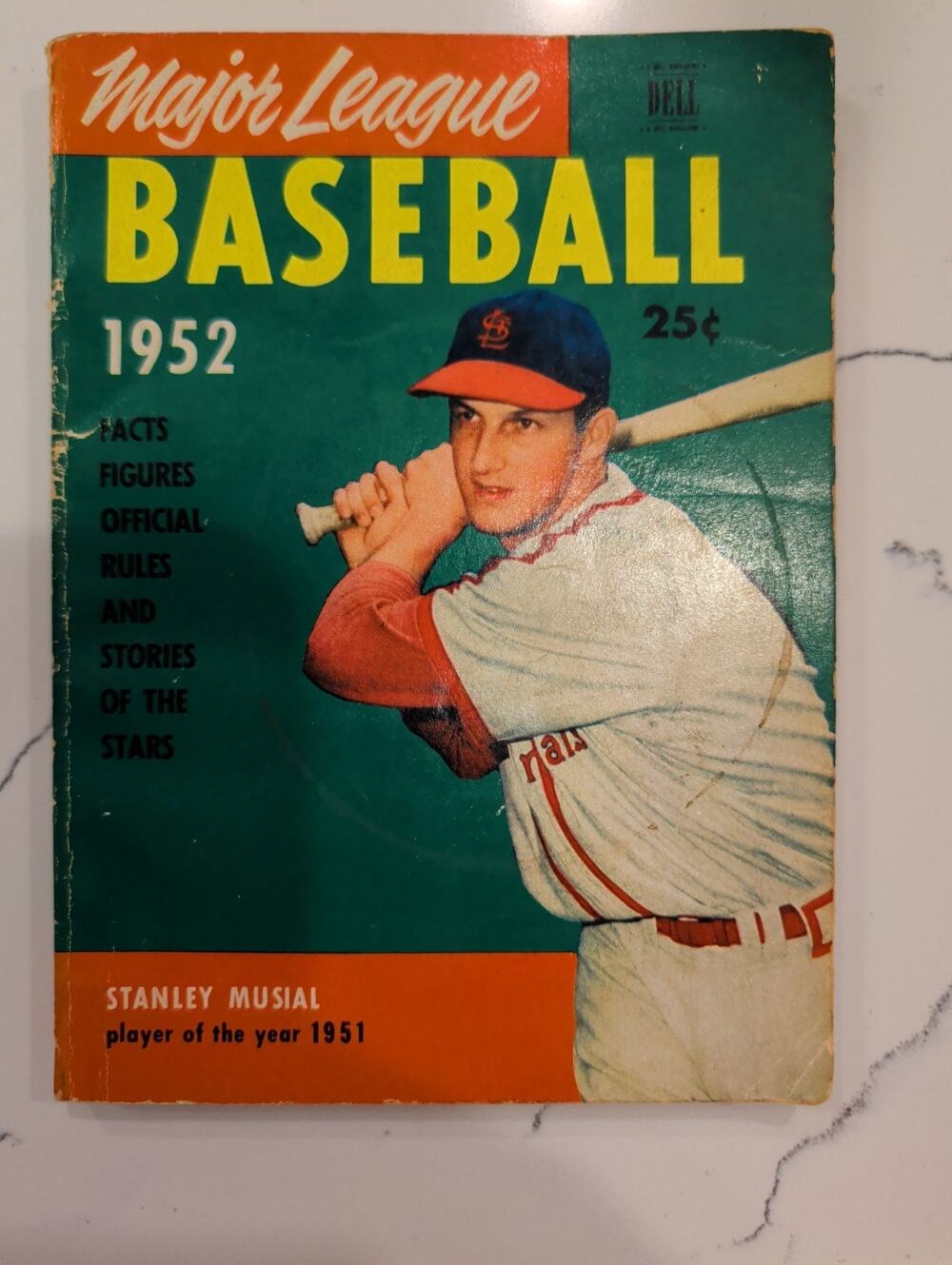 1952 Major League Baseball Facts book, Stan Musial, St. Louis Cardinals